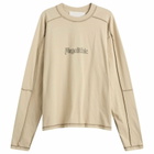 KA_YO_Prototype Men's Heavyweight Longsleeve Graphic T-Shirt in Plaza Taupe