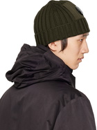 C.P. Company Khaki Wool Lens Beanie