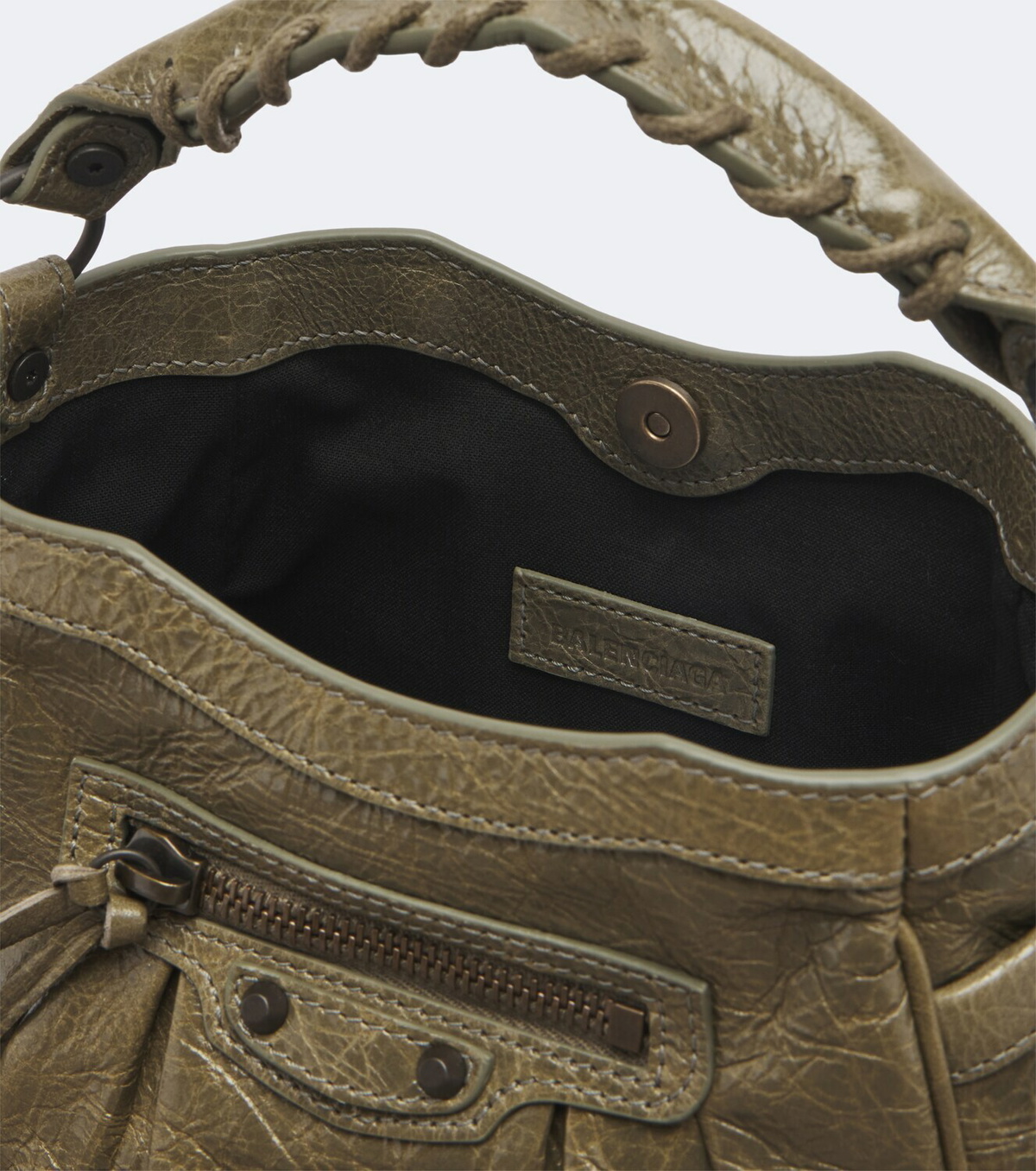 Balenciaga Le City Nano leather top-handle bag