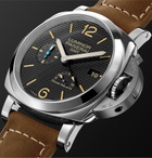 Panerai - Luminor 1950 3 Days Acciaio 42mm Stainless Steel and Leather Watch - Black