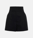 Alaïa High-rise cotton shorts