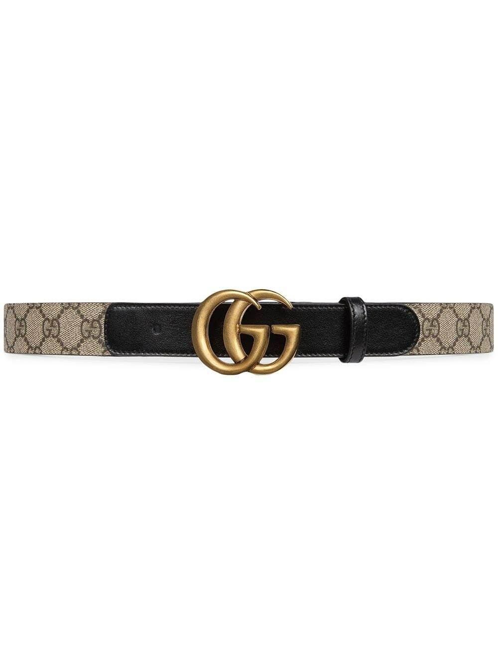 GUCCI - Gg Marmont Leather Belt Gucci