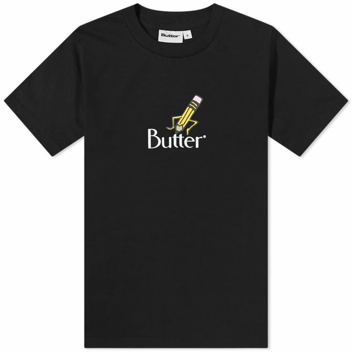 Photo: Butter Goods Men's Pencil Logo T-Shirt in Black