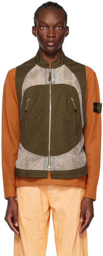 Photo: Stone Island Shadow Project Brown Distorted Vest