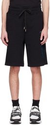 Versace Jeans Couture Black Printed Shorts