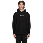 Awake NY Black Embroidered Logo Hoodie