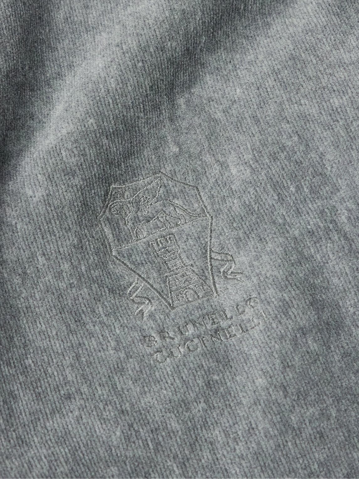 Brunello Cucinelli - Cotton-Chenille Bathrobe - Gray