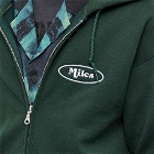 Miles Men's Classic Logo Zip Hoody in Forest Green