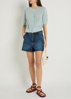 Frame The Dockside Denim Shorts Blue