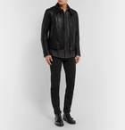 TOM FORD - Slim-Fit Leather Blouson Jacket - Black