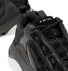 AMIRI - Bone Runner Mesh, Leather and Suede Sneakers - Black