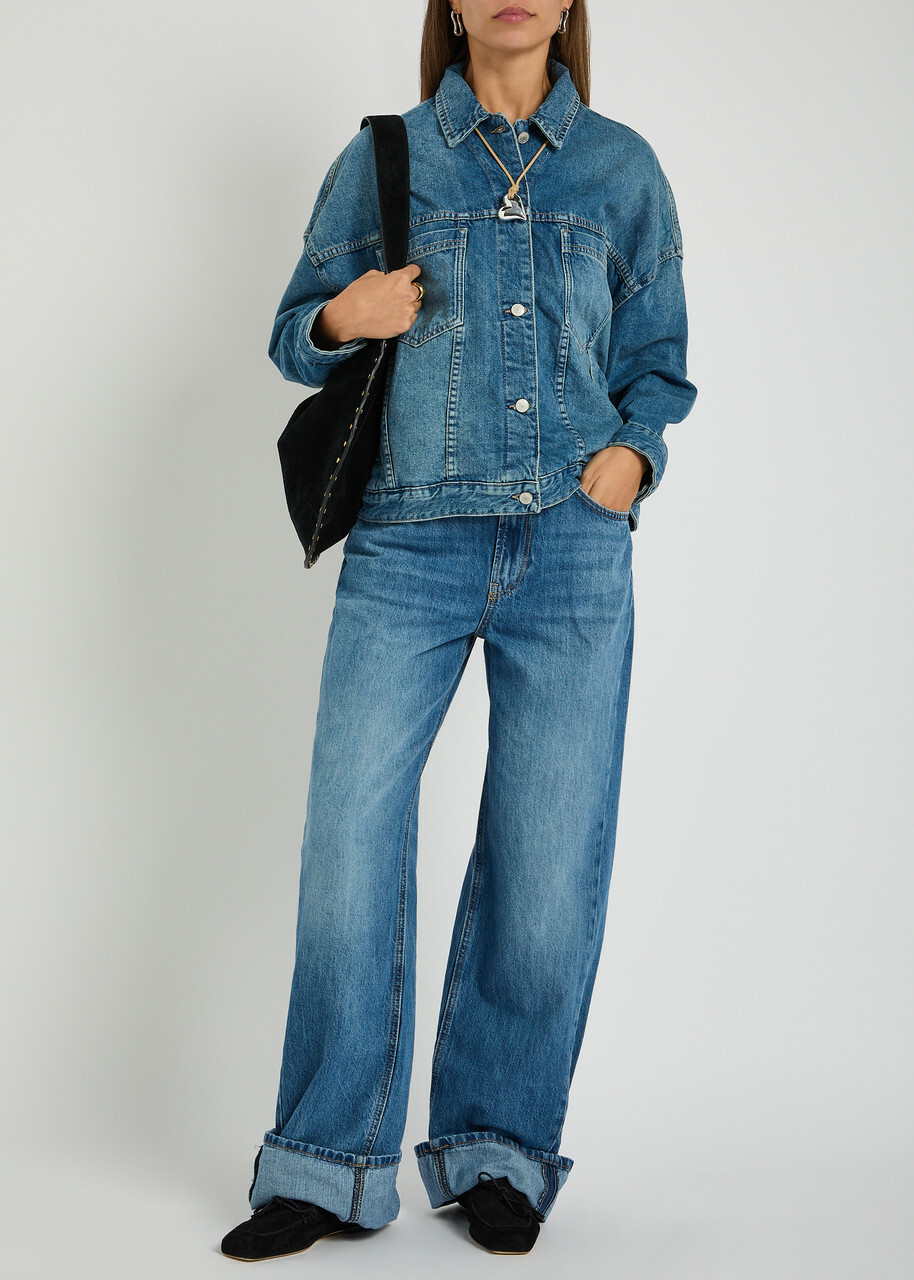 Free People Opal Swing Panelled Denim Jacket