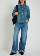 Free People Opal Swing Panelled Denim Jacket