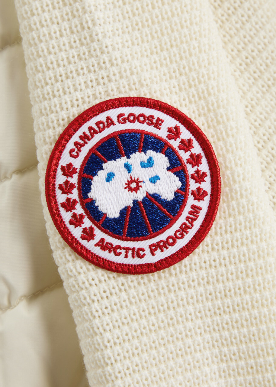 Canada Goose HyBridge Quilted Nylon and Wool Jacket Cream