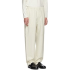 Jil Sander White Pull-Up Trousers