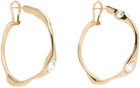 AMI Alexandre Mattiussi Gold Crash Earrings