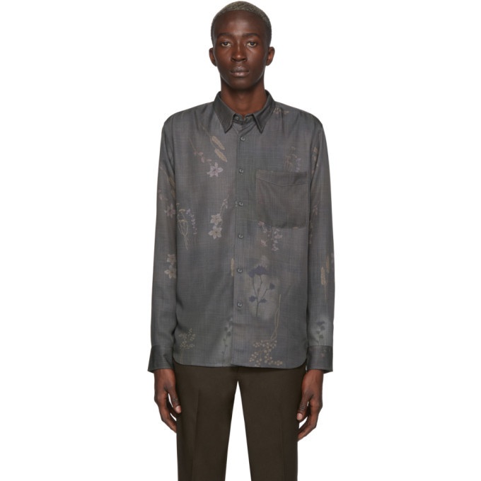 Photo: LHomme Rouge Grey Faded Curtain Shirt