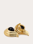 Ferragamo Womens Earrings with gems in Black