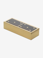 L'Objet Gold-Tone Deco Dominoes Set