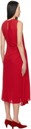 Beaufille Red Hari Midi Dress