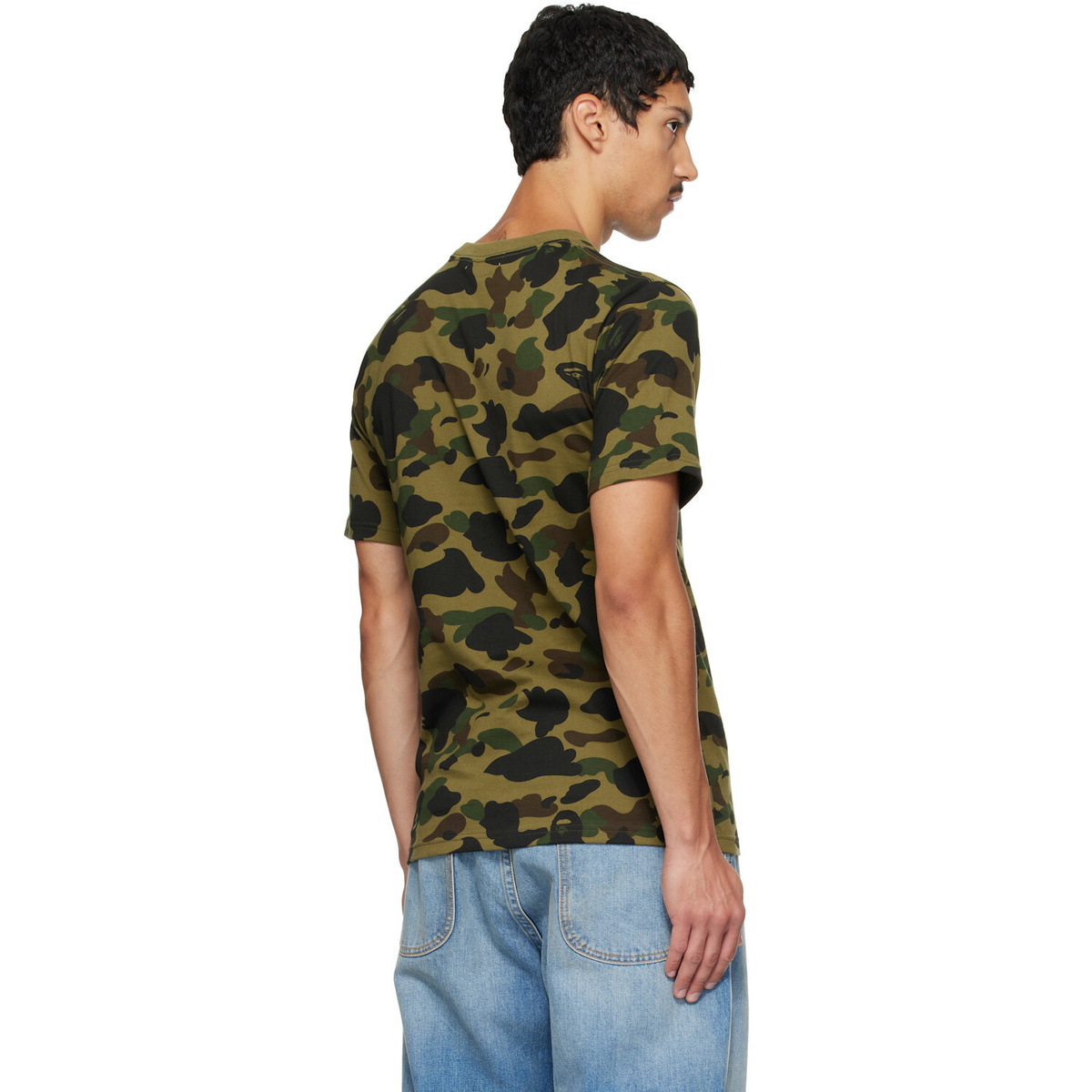 BAPE Khaki 1st Camo College T-shirt