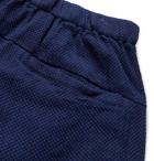 Blue Blue Japan - Indigo-Dyed Belted Cotton-Jacquard Shorts - Blue