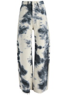 Marques' Almeida Tie-dye Wide-leg Jeans Cream