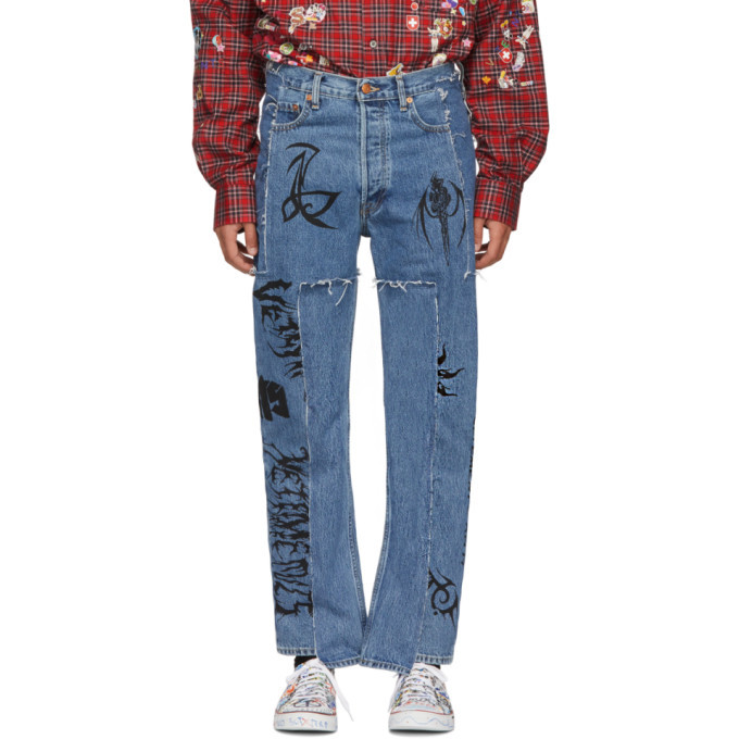 Photo: Vetements Blue Levis Edition Tribal Jeans