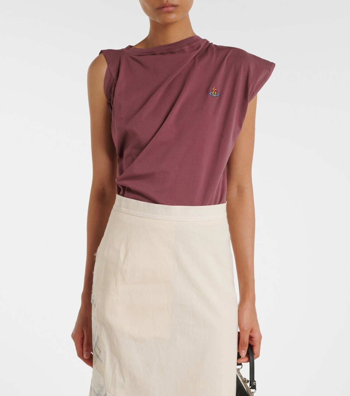 Vivienne Westwood Hebo asymmetric cotton top