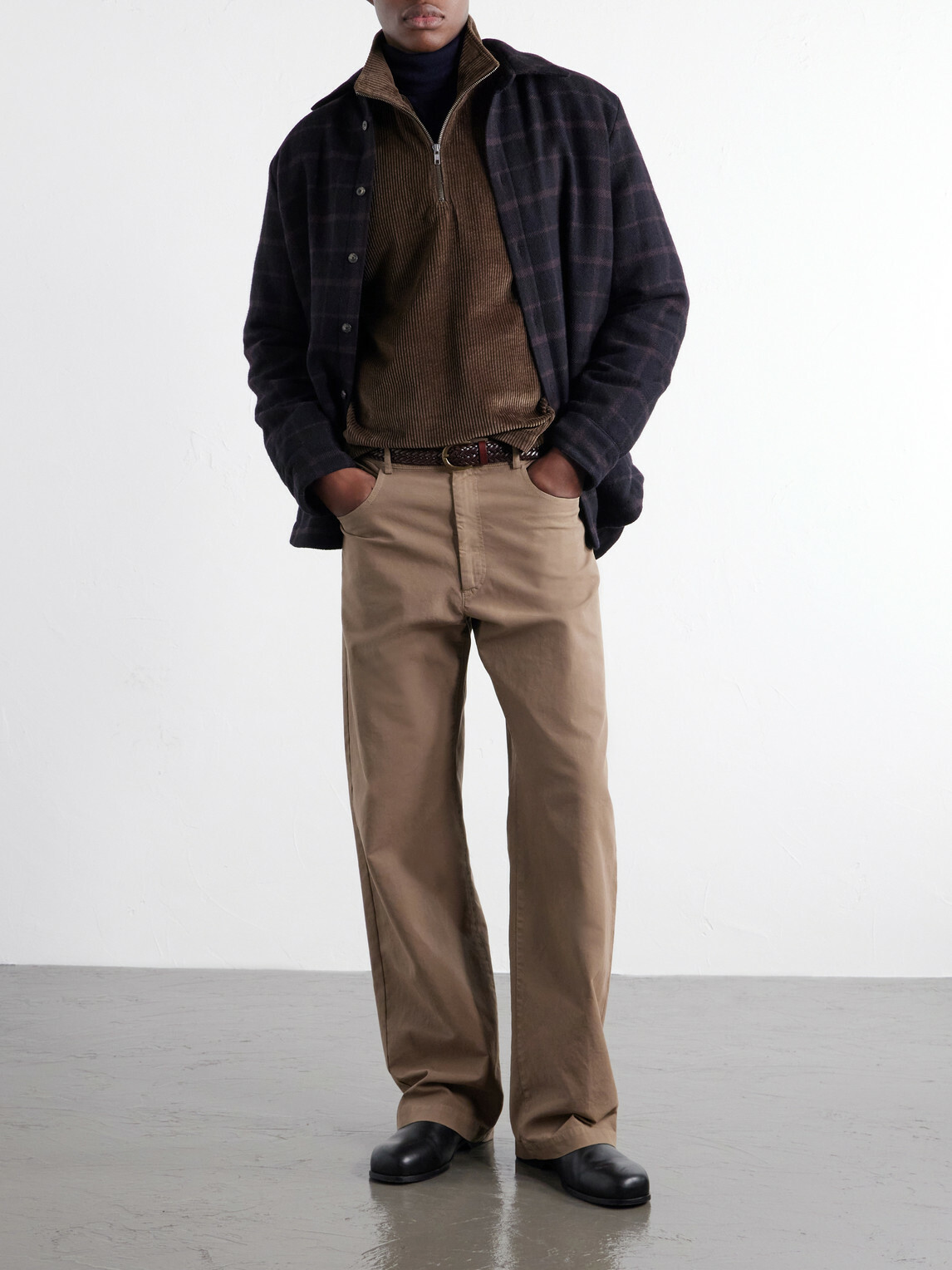 Aimé Leon Dore - Cotton-Corduroy Zip-Up Sweatshirt - Brown
