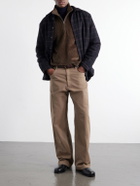 Aimé Leon Dore - Cotton-Corduroy Zip-Up Sweatshirt - Brown