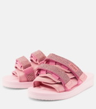 Blumarine X Suicoke Moto embellished slides