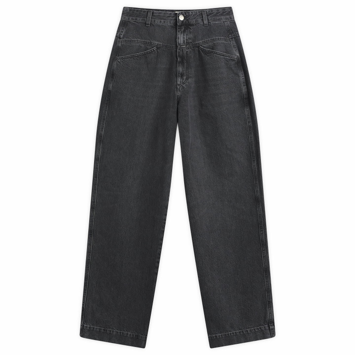 Photo: Closed Women's Deni-X Baggy Jeans in Dark Grey