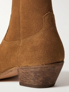 SAINT LAURENT - Lukas Suede Chelsea Boots - Brown