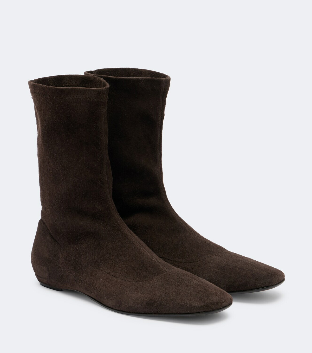 The Row Cindy suede ankle boots
