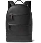 MONTROI - Full-Grain Leather Backpack - Black