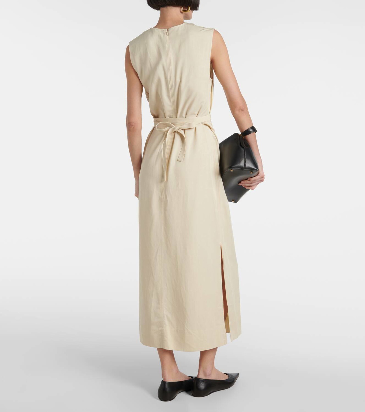Toteme Tie-detail midi dress