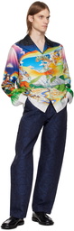 Casablanca Multicolor 'La Musique' Silk Shirt