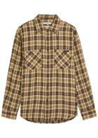 Nudie Jeans Julian Checked Cotton and Linen-blend Shirt Multicoloured 1
