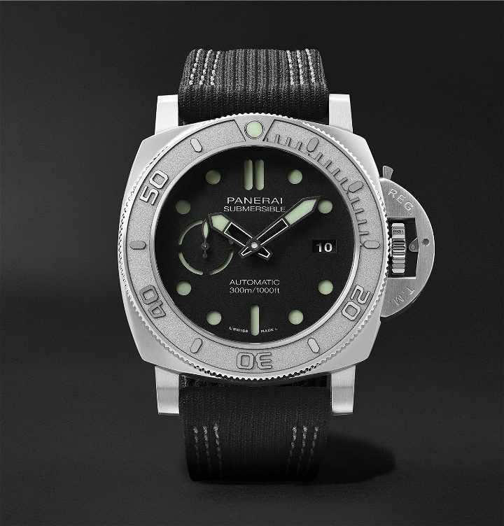 Photo: Panerai - Submersible Mike Horn Edition Automatic 47mm Eco-Titanium and PET Watch - Black