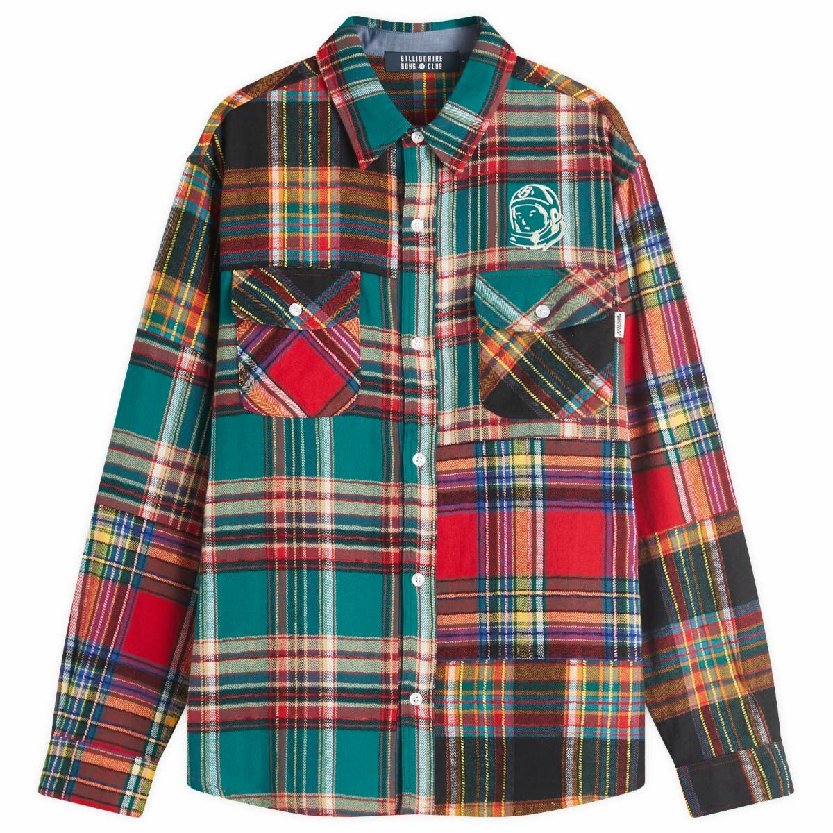 Billionaire Boys Club Men's Patchwork Check Shirt in Multi