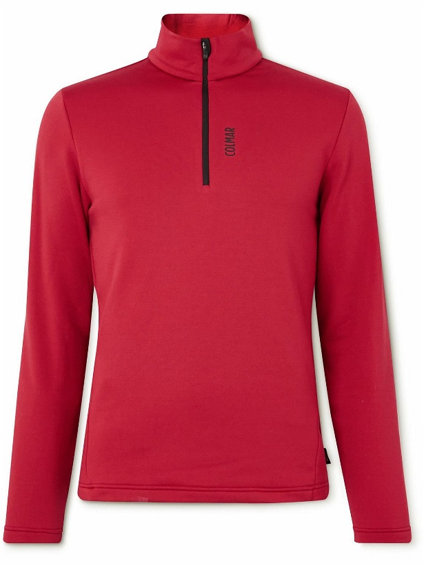 Photo: Colmar - Slim-Fit Logo-Print Jersey Half-Zip Sweatshirt - Red