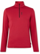 Colmar - Slim-Fit Logo-Print Jersey Half-Zip Sweatshirt - Red