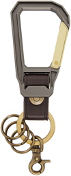 master-piece Brown Carabiner Key Chain