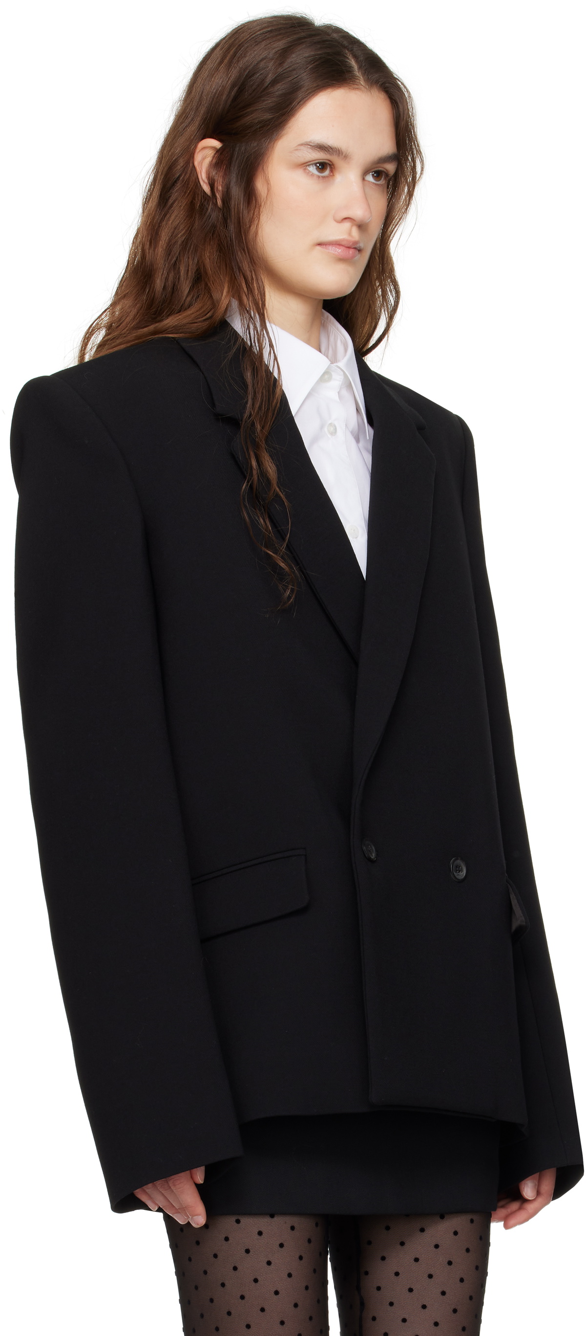 WARDROBE.NYC Black Hailey Bieber Edition HB Blazer