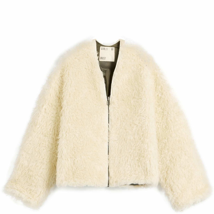 Photo: Girls of Dust Women's Shetland Fleece Jacket in Ecru