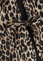 Damson Madder Tilly Leopard-print Cotton Gilet