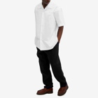 Jil Sander Men's Short Sleeve Organic Cotton Vacation Shirt in Optic White
