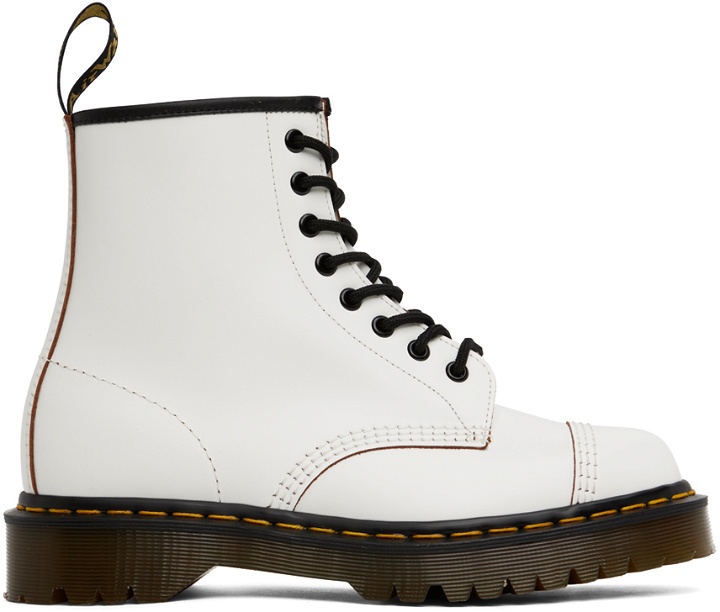 Photo: Dr. Martens White 'Made In England' 1460 Bex Boots