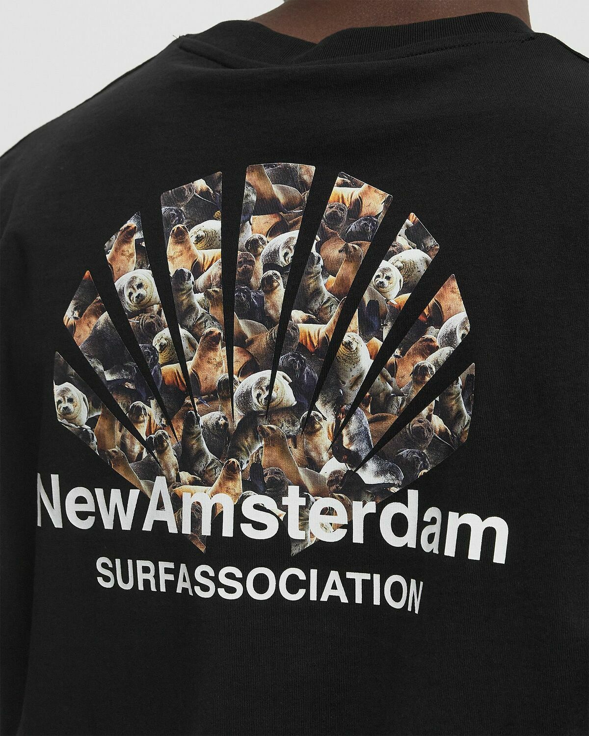 New Amsterdam SEAL LOGO TEE pink Mens Shortsleefe